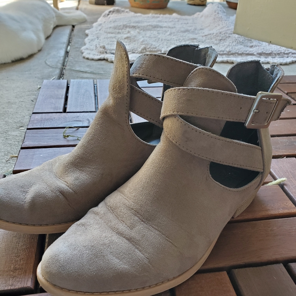 Charlotte Russe Buckle Up Boots